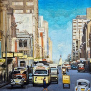 Avenida Nicolás de Piérola – La Colmena | Pintura urbana de Lima